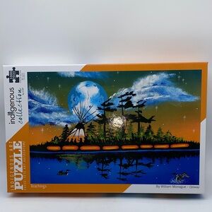 Indigenous Art Puzzle by William Monague - Teachings Ojibway 1000 Pieces